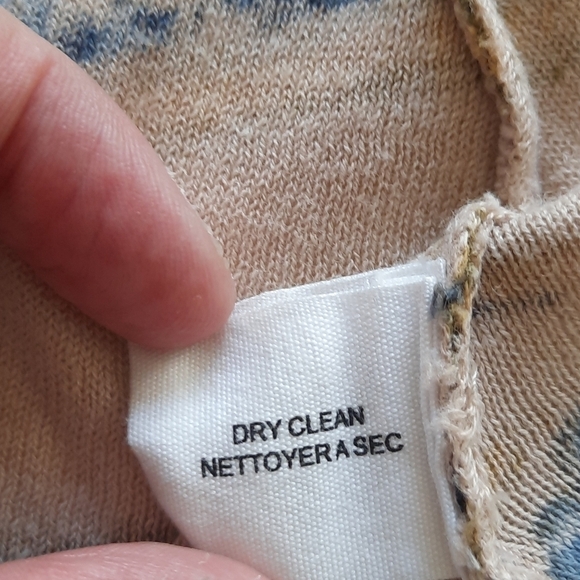 Anthropologie Guinevere cardigan beige blue xs - Picture 4 of 10